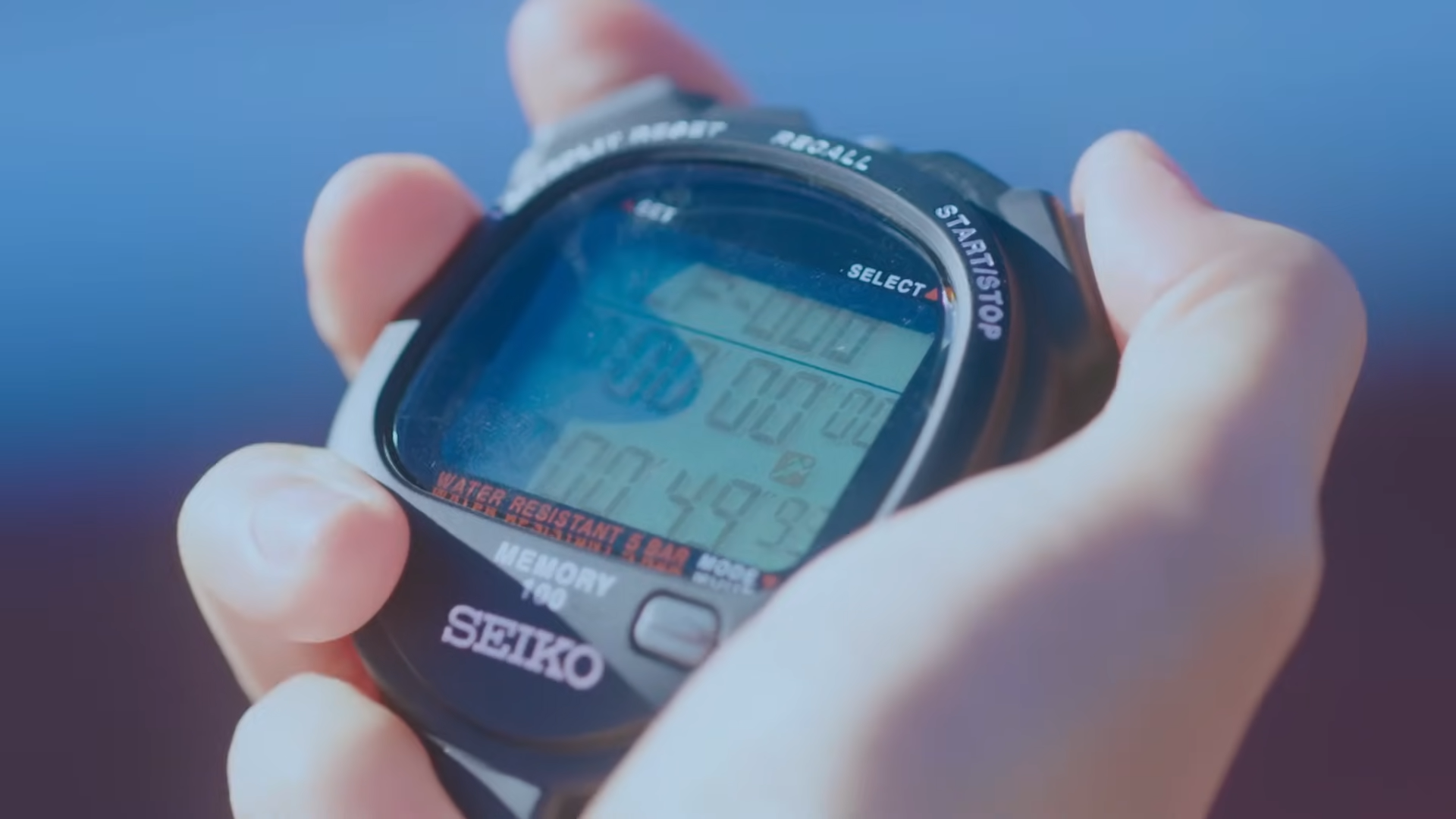 A stopwatch.